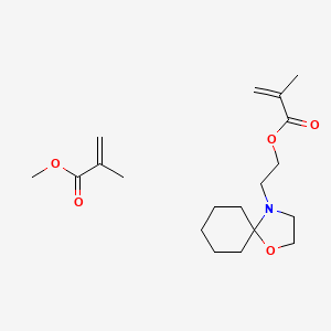 molecular formula C19H31NO5 B1615736 methyl 2-methylprop-2-enoate;2-(1-oxa-4-azaspiro[4.5]decan-4-yl)ethyl 2-methylprop-2-enoate CAS No. 25300-73-6