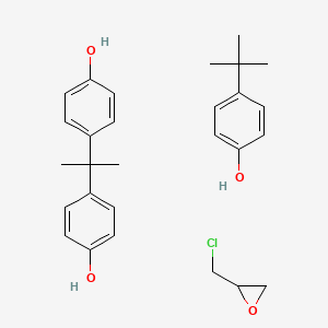 molecular formula C28H35ClO4 B1615749 4-Tert-butylphenol;2-(chloromethyl)oxirane;4-[2-(4-hydroxyphenyl)propan-2-yl]phenol CAS No. 67924-34-9