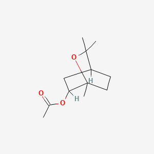molecular formula C12H20O3 B1615764 1,3,3-TRIMETHYL-2-OXABICYCLO[2.2.2]OCTAN-6-YL ACETATE CAS No. 72257-53-5