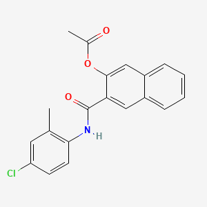 2-(N-(4-Chloro-2-methylphenyl)carbamoyl)-3-naphthyl acetate