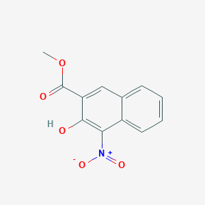 molecular formula C12H9NO5 B1615828 Methyl 3-hydroxy-4-nitro-2-naphthoate CAS No. 5394-81-0