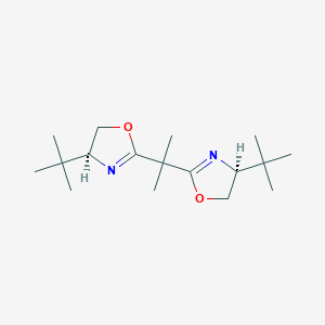 molecular formula C17H30N2O2 B161583 (S,S)-(-)-2,2'-Isopropylidenebis(4-tert-butyl-2-oxazoline) CAS No. 131833-93-7
