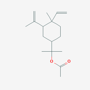 molecular formula C17H28O2 B1615875 2-(4-Ethenyl-4-methyl-3-prop-1-en-2-ylcyclohexyl)propan-2-yl acetate CAS No. 84434-64-0
