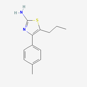 molecular formula C13H16N2S B1615882 4-(4-Methylphenyl)-5-propyl-1,3-thiazol-2-amine CAS No. 433254-87-6
