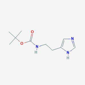 molecular formula C10H17N3O2 B1615883 tert-butyl N-[2-(1H-imidazol-5-yl)ethyl]carbamate CAS No. 98870-64-5