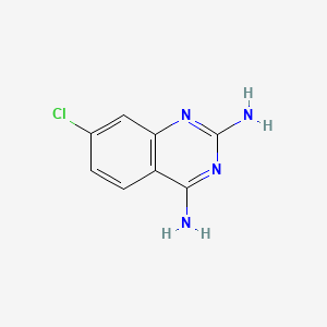 molecular formula C8H7ClN4 B1615885 2,4-Quinazolinediamine, 7-chloro- CAS No. 27018-19-5