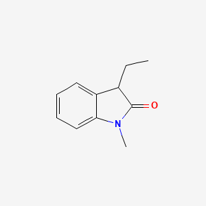 molecular formula C11H13NO B1615898 3-Ethyl-1-methyl-1,3-dihydro-2H-indol-2-one CAS No. 2525-35-1