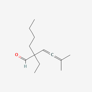 molecular formula C13H22O B1615901 2-Butyl-2-ethyl-5-methyl-3,4-hexadienal CAS No. 23739-80-2