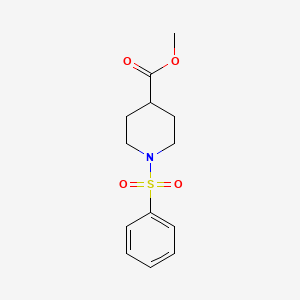 molecular formula C13H17NO4S B1615906 1-(苯磺酰基)-4-哌啶甲酸甲酯 CAS No. 311794-15-7