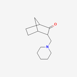 molecular formula C13H21NO B1615908 3-(Piperidin-1-ylmethyl)bicyclo[2.2.1]heptan-2-one CAS No. 71172-60-6