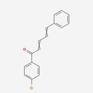 molecular formula C17H13BrO B1615913 1-(4-Bromophenyl)-5-phenylpenta-2,4-dien-1-one CAS No. 93259-40-6