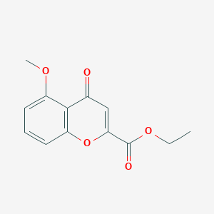 4H-1-Benzopyran-2-carboxylic acid, 5-methoxy-4-oxo-, ethyl ester
