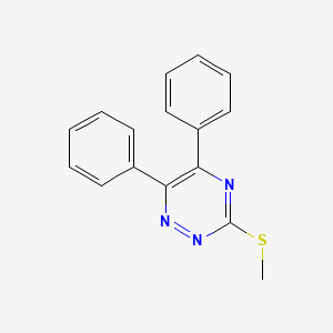 as-Triazine, 5,6-diphenyl-3-(methylthio)-