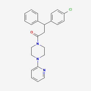 beta-(p-Chlorophenyl)phenethyl 4-(2-pyridyl)piperazinyl ketone