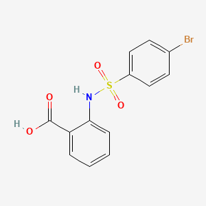 molecular formula C13H10BrNO4S B1615950 Benzoic acid, 2-(((4-bromophenyl)sulfonyl)amino)- CAS No. 51012-29-4
