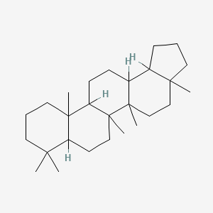 molecular formula C27H46 B1615951 20,29,30-Trinorlupane, (17alpha)- CAS No. 55199-72-9