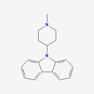 molecular formula C18H20N2 B1615960 Carbazole, 9-(1-methyl-4-piperidyl)- CAS No. 67196-13-8