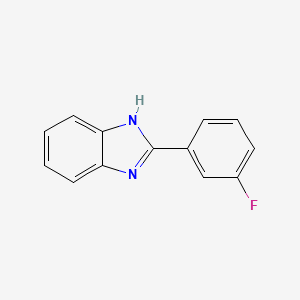 molecular formula C13H9FN2 B1615972 2-(3-Fluorophenyl)-1H-benzimidazole CAS No. 324-15-2