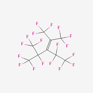 molecular formula C9F18 B1615976 1,1,1,4,5,5,5-Heptafluoro-3-(pentafluoroethyl)-2,4-bis(trifluoromethyl)pent-2-ene CAS No. 30320-26-4