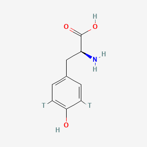 molecular formula C9H11NO3 B1615981 (2S)-2-amino-3-(4-hydroxy-3,5-ditritiophenyl)propanoic acid CAS No. 7234-03-9