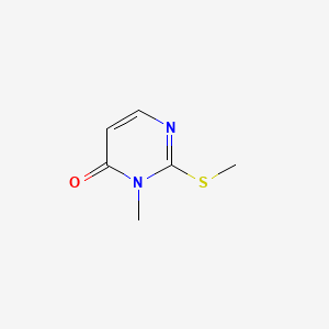 molecular formula C6H8N2OS B1615999 3H-4-Pyrimidinone, 3-methyl-2-methylthio- CAS No. 6327-98-6