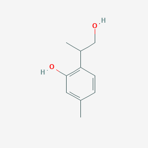molecular formula C10H14O2 B161601 9-Hydroxythymol CAS No. 61955-76-8