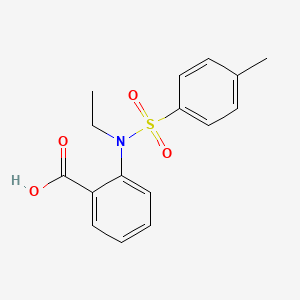 molecular formula C16H17NO4S B1616023 2-[Ethyl-(4-methylphenyl)sulfonylamino]benzoic acid CAS No. 70176-69-1