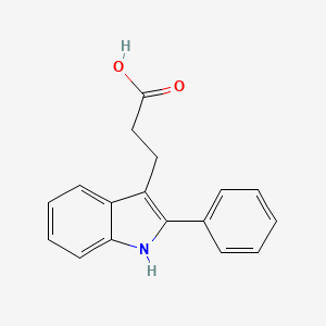 molecular formula C17H15NO2 B1616026 3-(2-phenyl-1H-indol-3-yl)propanoic acid CAS No. 62663-27-8