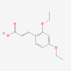molecular formula C13H16O4 B1616039 (E)-3-(2,4-二乙氧基苯基)丙烯酸 CAS No. 423736-06-5