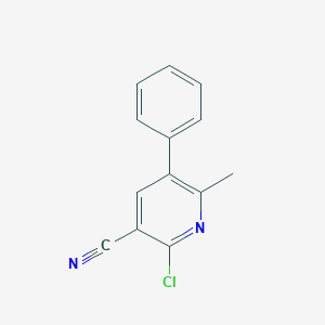 molecular formula C13H9ClN2 B161604 2-Chloro-6-methyl-5-phenylnicotinonitrile CAS No. 10176-63-3
