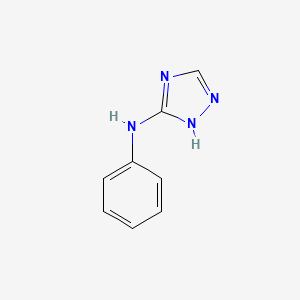 molecular formula C8H8N4 B1616041 N-苯基-1H-1,2,4-三唑-5-胺 CAS No. 2433-53-6