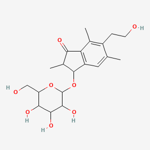 molecular formula C20H28O8 B1616047 Pterosin C 3-glucoside CAS No. 60657-36-5