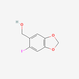 molecular formula C8H7IO3 B1616049 (6-Iodo-1,3-benzodioxol-5-yl)methanol CAS No. 69048-76-6