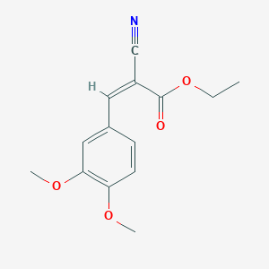 molecular formula C14H15NO4 B1616052 （2Z）-2-氰基-3-(3,4-二甲氧基苯基)丙-2-烯酸乙酯 CAS No. 2286-55-7