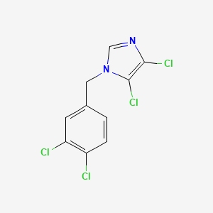 molecular formula C10H6Cl4N2 B1616055 4,5-dichloro-1-(3,4-dichlorobenzyl)-1H-imidazole CAS No. 326901-28-4