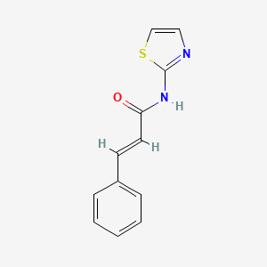 molecular formula C12H10N2OS B1616057 (2E)-3-phenyl-N-(1,3-thiazol-2-yl)prop-2-enamide CAS No. 300829-00-9