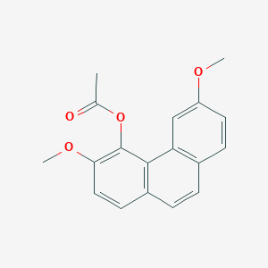 molecular formula C18H16O4 B1616064 Thebaol Acetate CAS No. 47192-97-2
