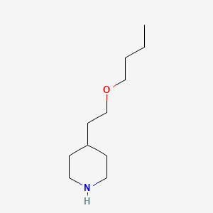 molecular formula C11H23NO B1616077 4-(2-Butoxyethyl)piperidine CAS No. 70724-66-2