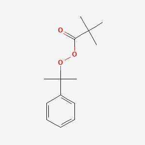 Propaneperoxoic acid, 2,2-dimethyl-, 1-methyl-1-phenylethyl ester