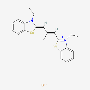 Benzoselenazolium, 3-ethyl-2-(3-(3-ethyl-2(3H)-benzoselenazolylidene)-2-methyl-1-propenyl)-, bromide