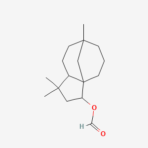 molecular formula C16H26O2 B1616110 3a,7-Methano-3aH-cyclopentacycloocten-3-ol, decahydro-1,1,7-trimethyl-, formate CAS No. 58096-47-2