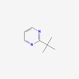 molecular formula C8H12N2 B1616116 Pyrimidine, 2-(1,1-dimethylethyl)- CAS No. 61319-99-1