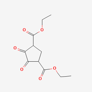 molecular formula C11H14O6 B1616123 diethyl 4,5-dioxocyclopentane-1,3-dicarboxylate CAS No. 10088-87-6