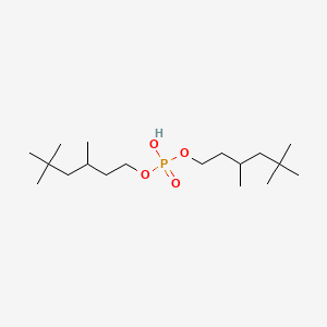 molecular formula C18H39O4P B1616125 Bis(3,5,5-trimethylhexyl) hydrogen phosphate CAS No. 7153-98-2