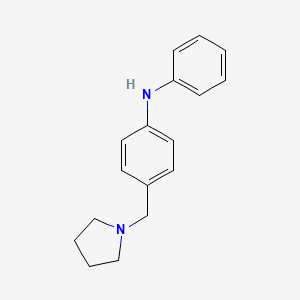 1-(p-Anilinobenzyl)pyrrolidine