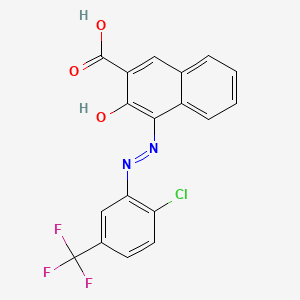 2-Naphthalenecarboxylic acid, 4-[[2-chloro-5-(trifluoromethyl)phenyl]azo]-3-hydroxy-