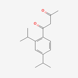molecular formula C16H22O2 B1616169 1-(2,4-Bis(isopropyl)phenyl)butane-1,3-dione CAS No. 59863-33-1