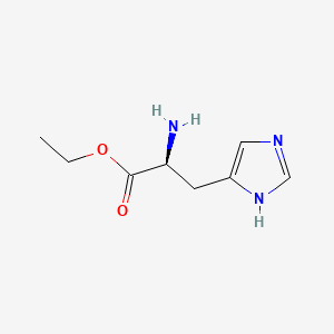 molecular formula C8H13N3O2 B1616180 Ethyl L-histidinate CAS No. 7555-06-8