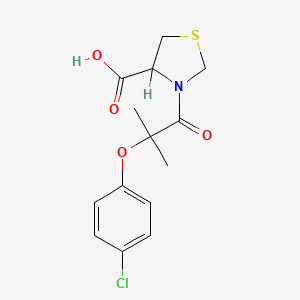 molecular formula C14H16ClNO4S B1616192 Timofibrate CAS No. 64179-54-0