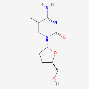molecular formula C10H15N3O3 B1616200 2',3'-Dideoxy-5-methylcytidine CAS No. 107036-56-6